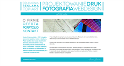 Desktop Screenshot of drukarnia-topart.pl